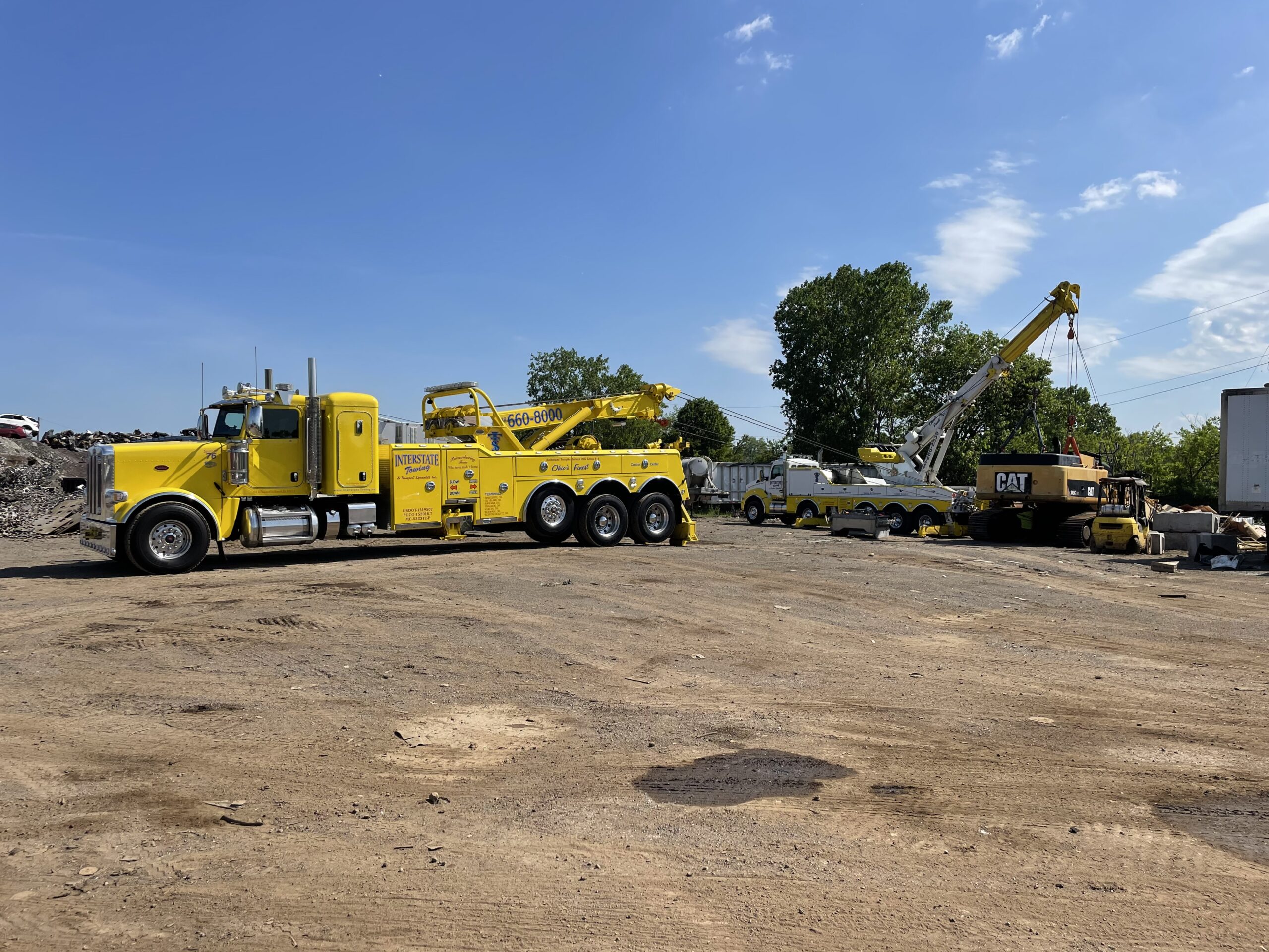 Heavy Equipment Towing Big Creek OH Interstate Towing Transport Specialist Inc