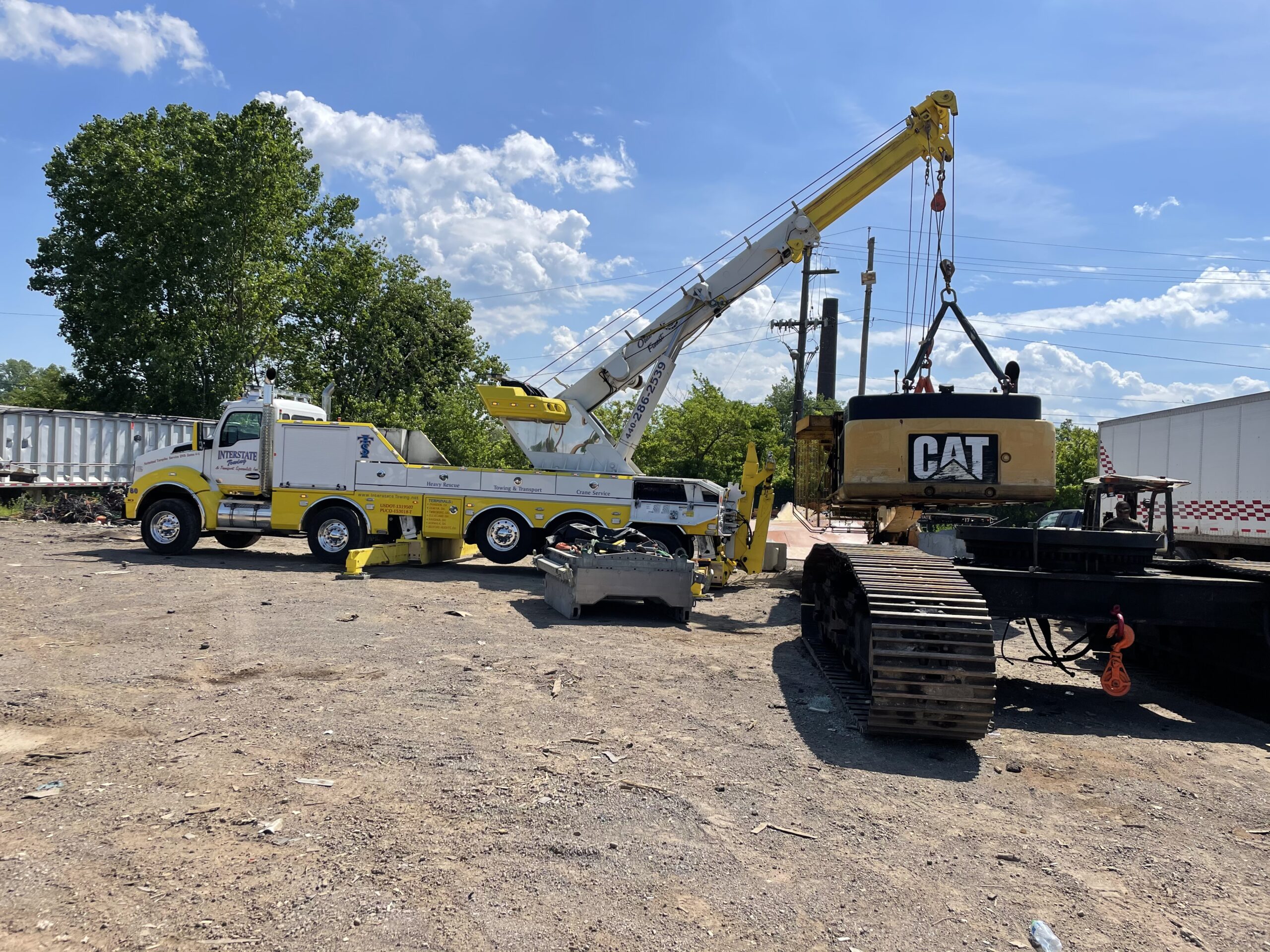 Heavy Equipment Towing West Clarksfield